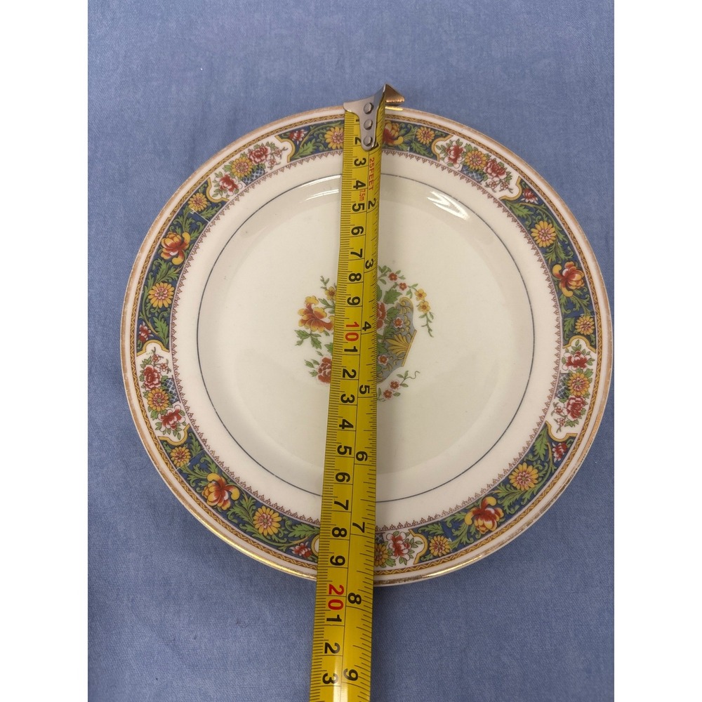 Limoges France Salad Plates Set of 4 White Floral T.V. Stern Brothers - Picture 4 of 5